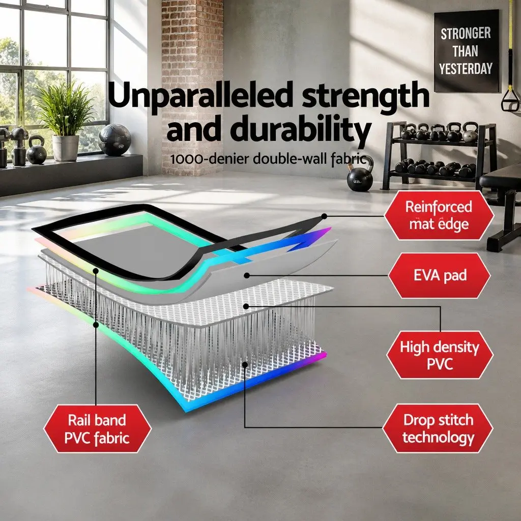 5M Air Track Mat for Gymnastics Tumbling Training Yoga and Cheer Exercise