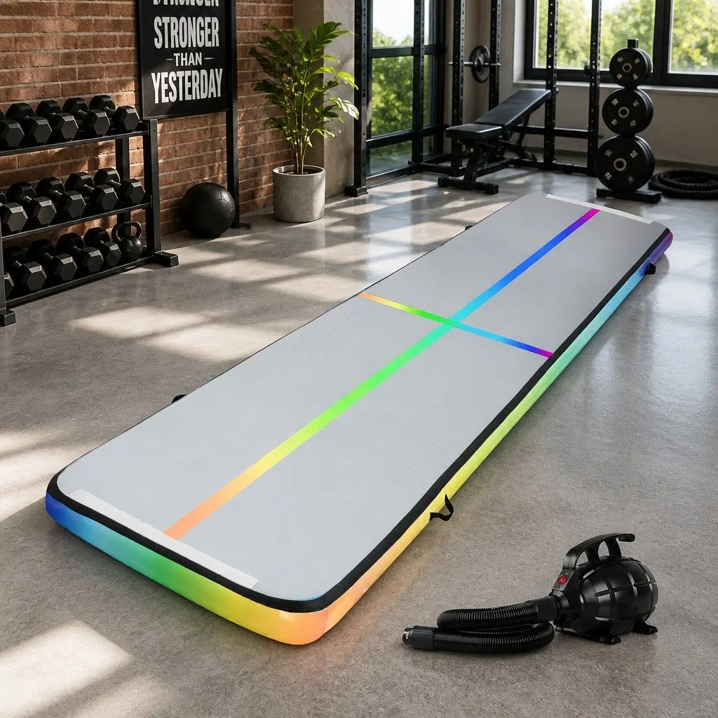 5M Air Track Mat for Gymnastics Tumbling Training Yoga and Cheer Exercise