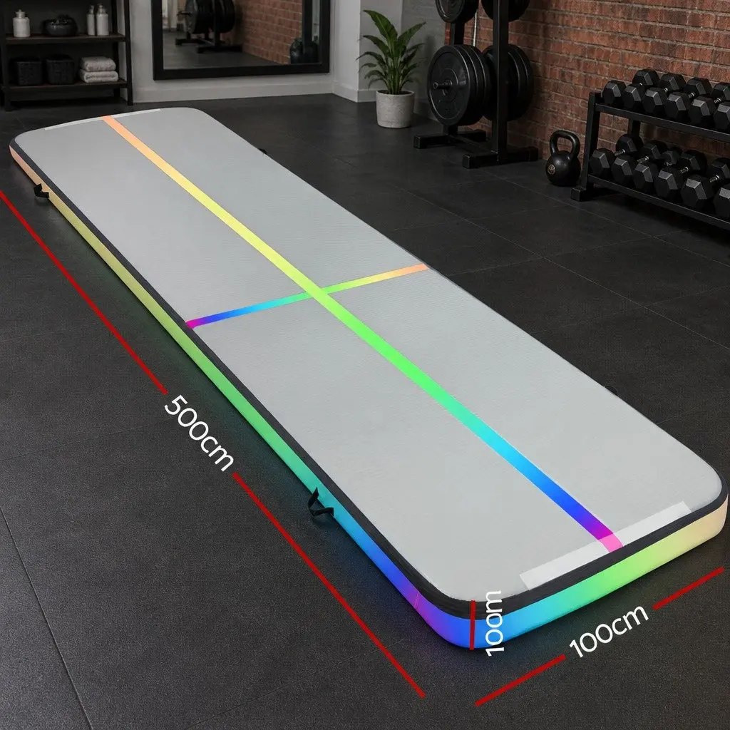 Air Track Inflatable Tumbling Mat 5M Gymnastics Yoga Exercise Fitness Training