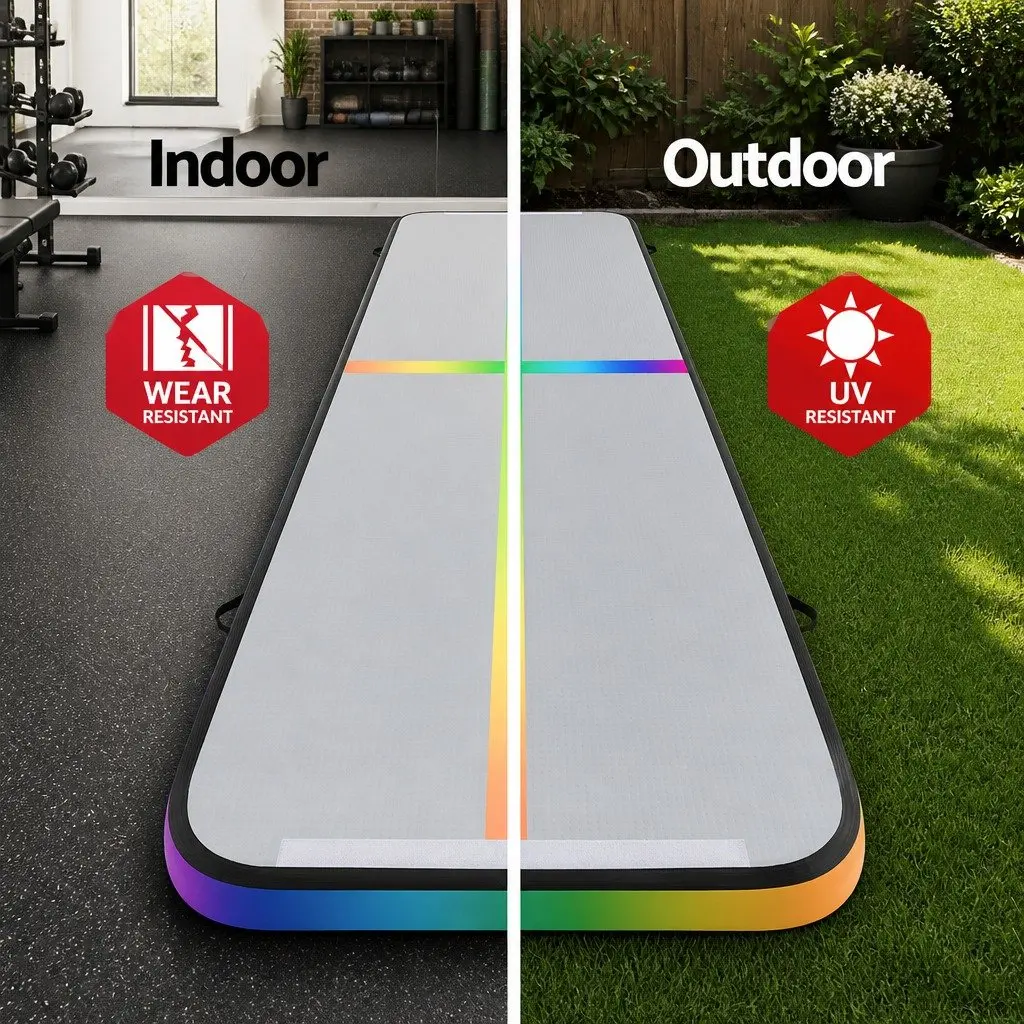 Air Track Inflatable Tumbling Mat 5M Gymnastics Yoga Exercise Fitness Training