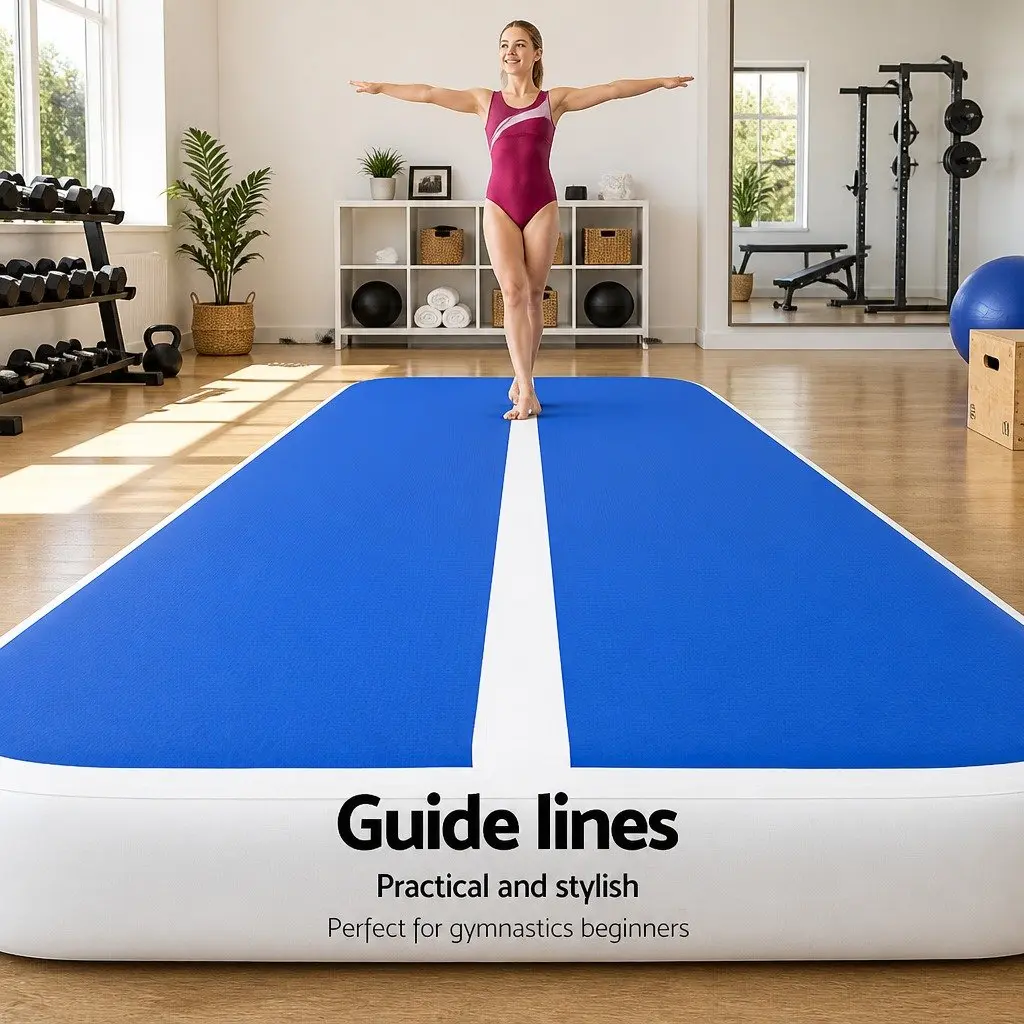 Inflatable Air Track Mat for Gymnastics Training 5M x 1M 20cm Thick