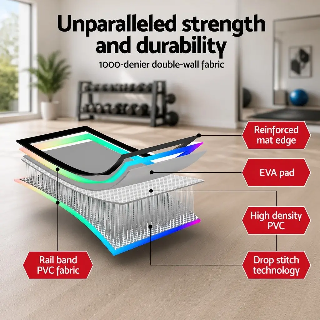 Air Track Mat Gymnastics Training 6M Inflatable Exercise for Tumbling and Jumping