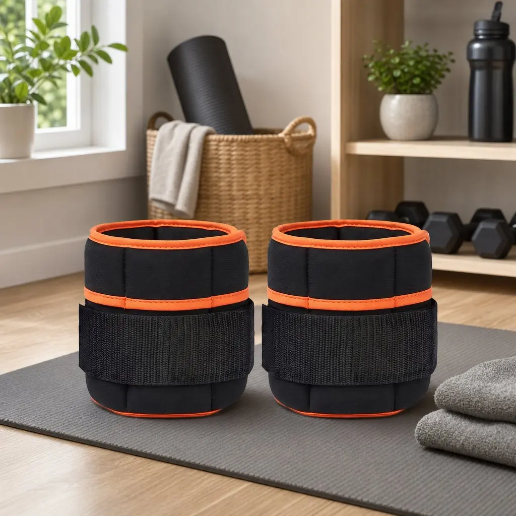 Adjustable Ankle Weights for Home Gym 34.5L x 14W cm 1 Pair Removable Sandbags