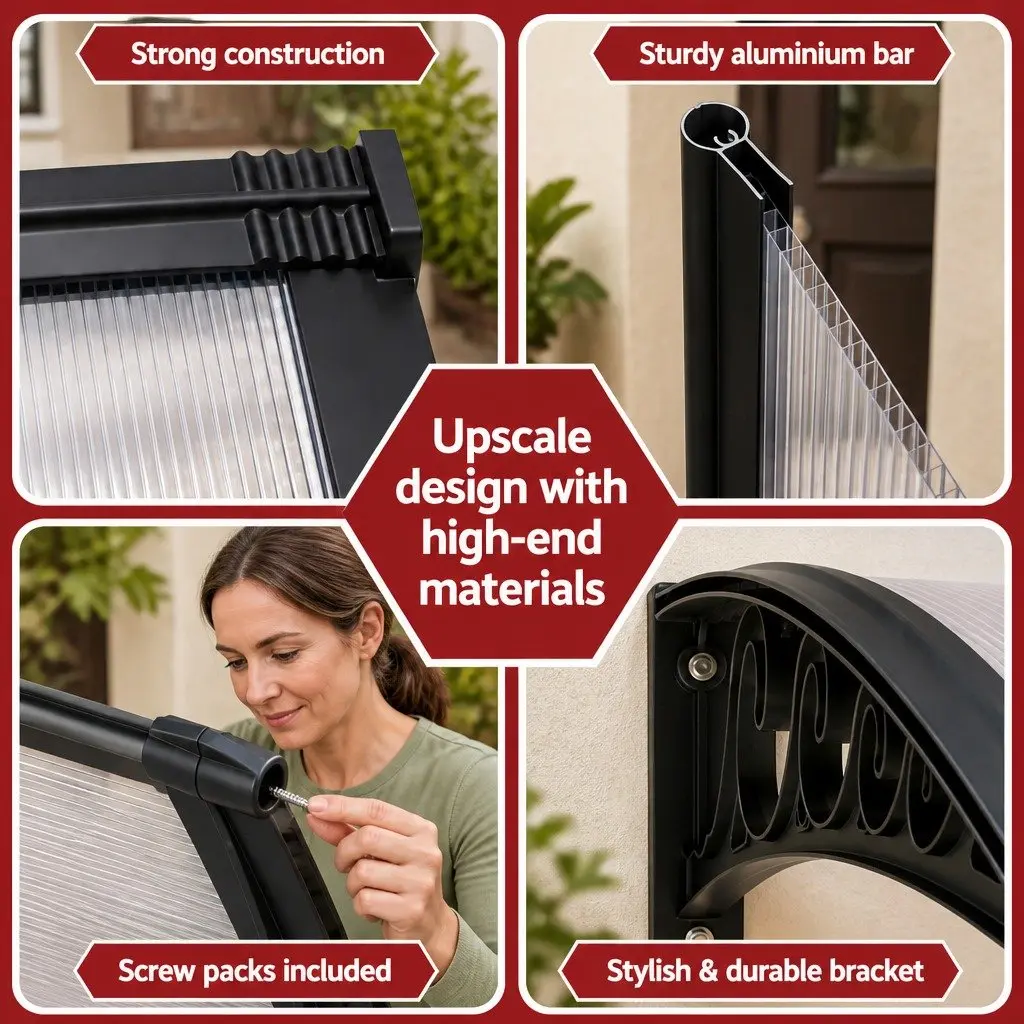 0.8m x 3m Window Door Awning