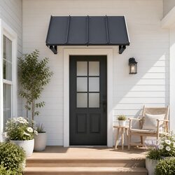 Specifications for Black Metal Window Door Awning 1m x 1.2m