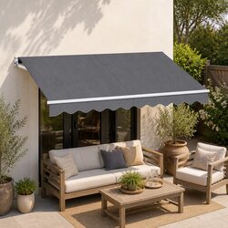 Specifications for 3M X 2M Grey Folding Arm Awning