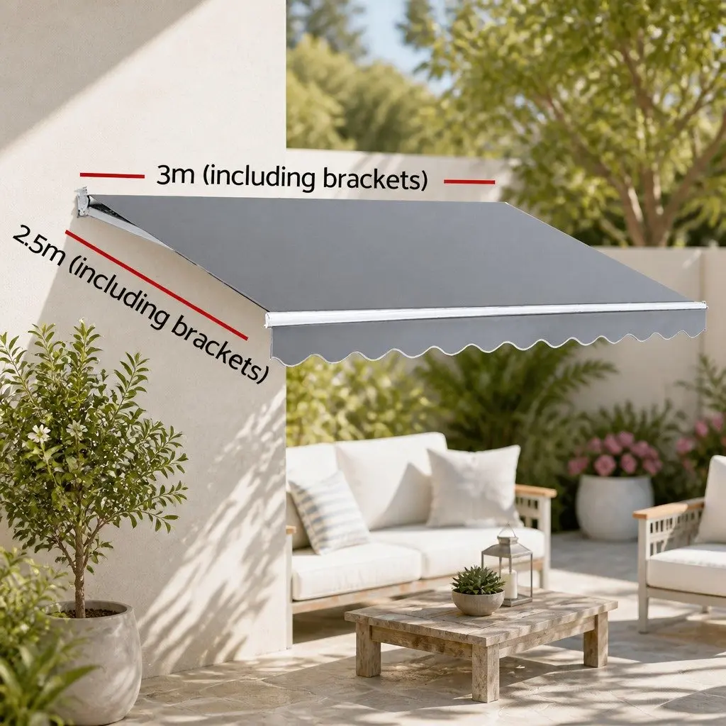 Motorised Folding Arm Awning 3m x 2.5m