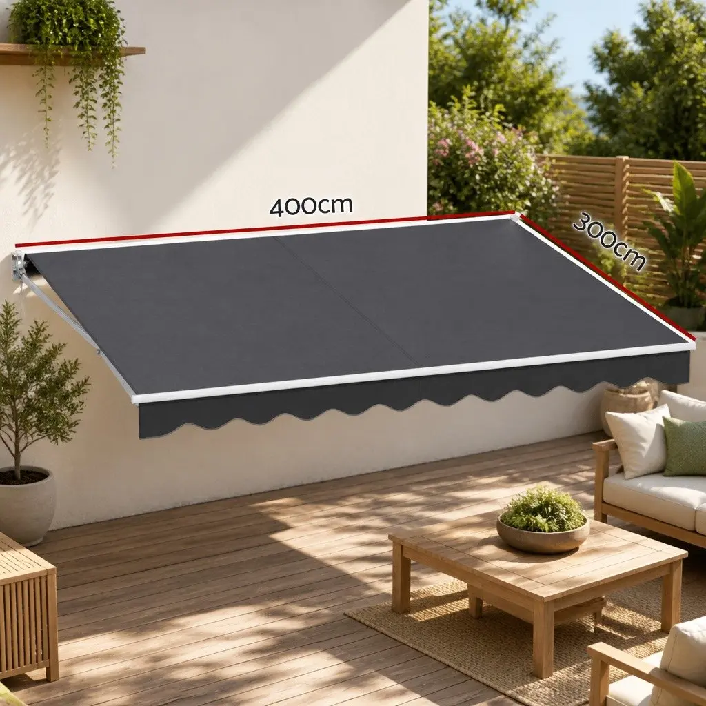 4m x 3m Motorised Folding Arm Awning