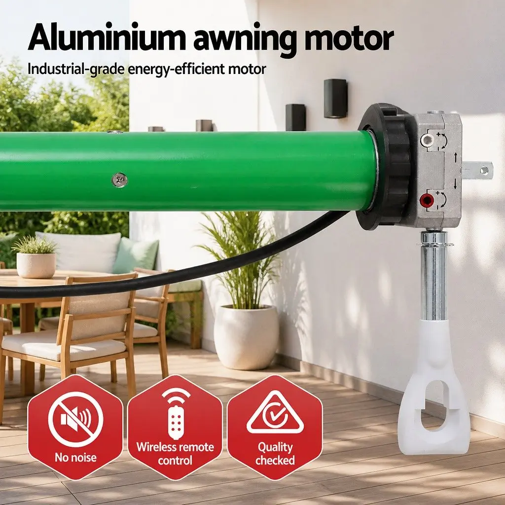 Retractable Folding Arm Awning for Patio Garden 4M x 3M Grey