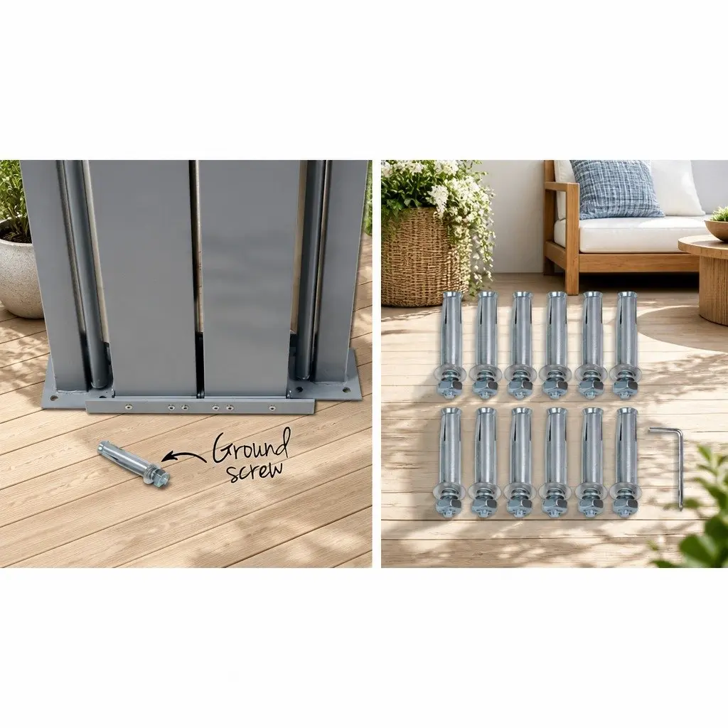 Retractable Side Awning Outdoor Blinds Sun Shade Screen 2M x 6M Black Patio