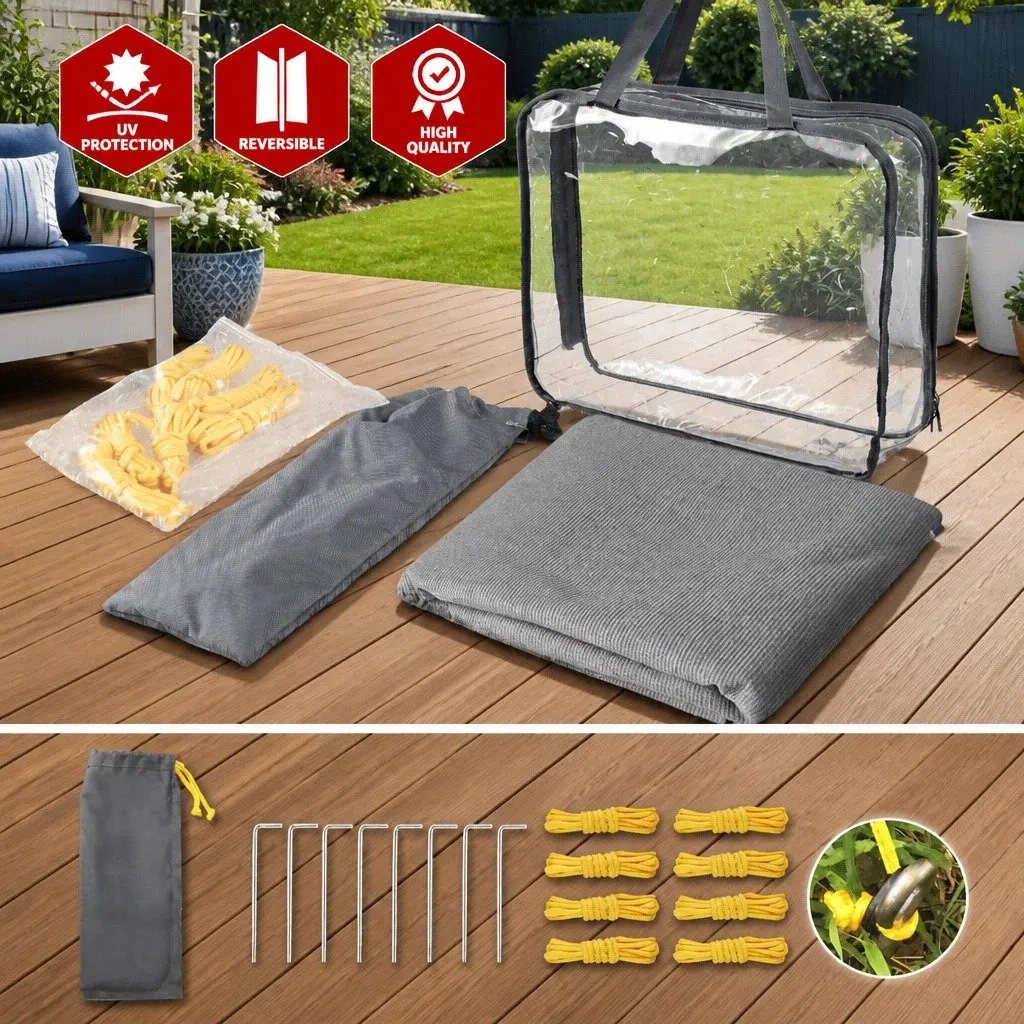 Caravan End Screen Awning Privacy Shade 1.95 x 2.2M