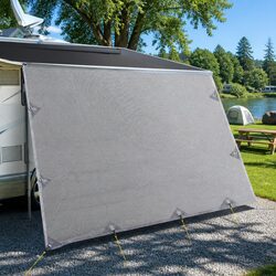 4.6m x 1.95m Privacy Screen for Awnings – Grey Shade