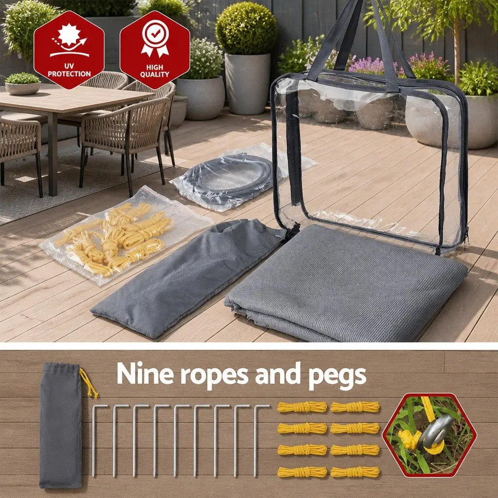 Caravan Privacy Screen End Wall 4.9 x 1.95M