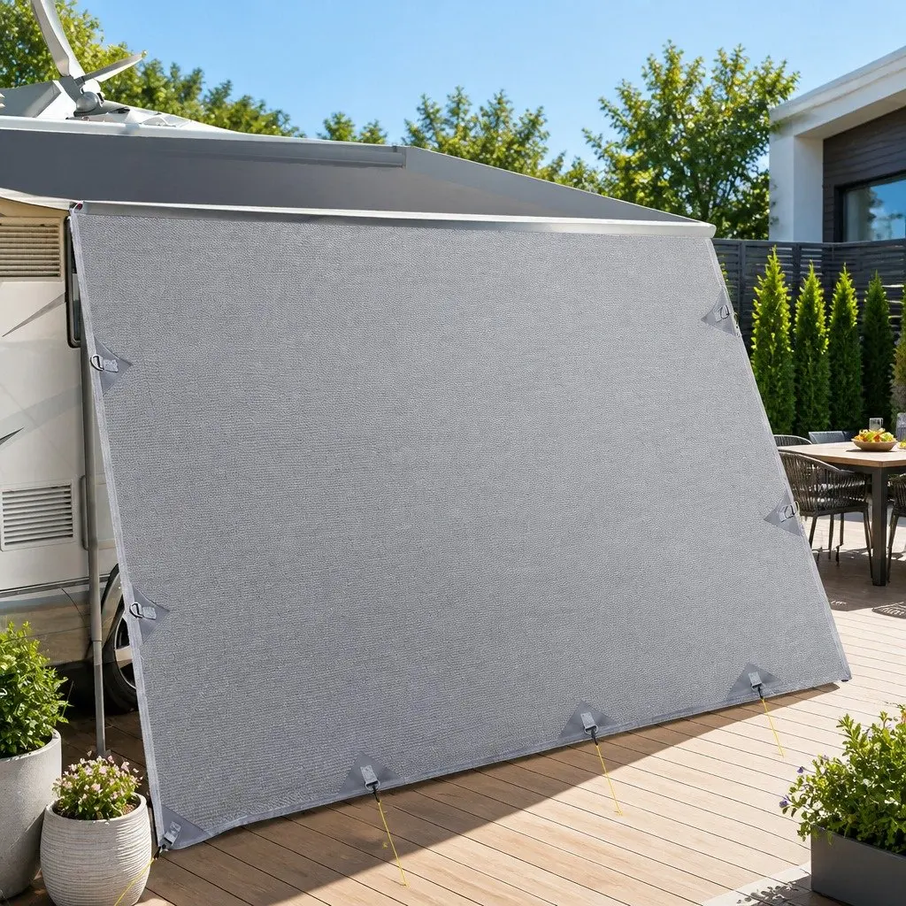 Caravan Privacy Screen End Wall 4.9 x 1.95M