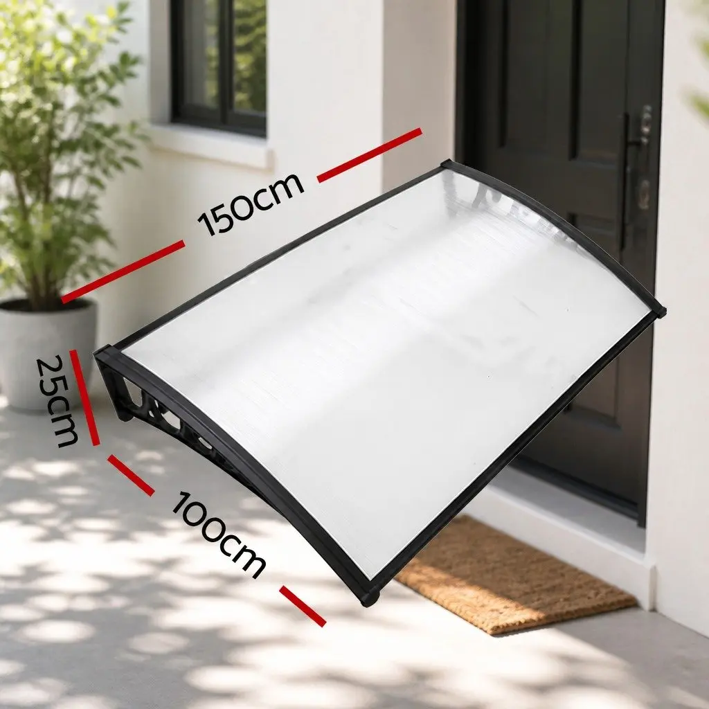 Window Door Awning Outdoor Canopy Shade Cover 1m x 1.5m