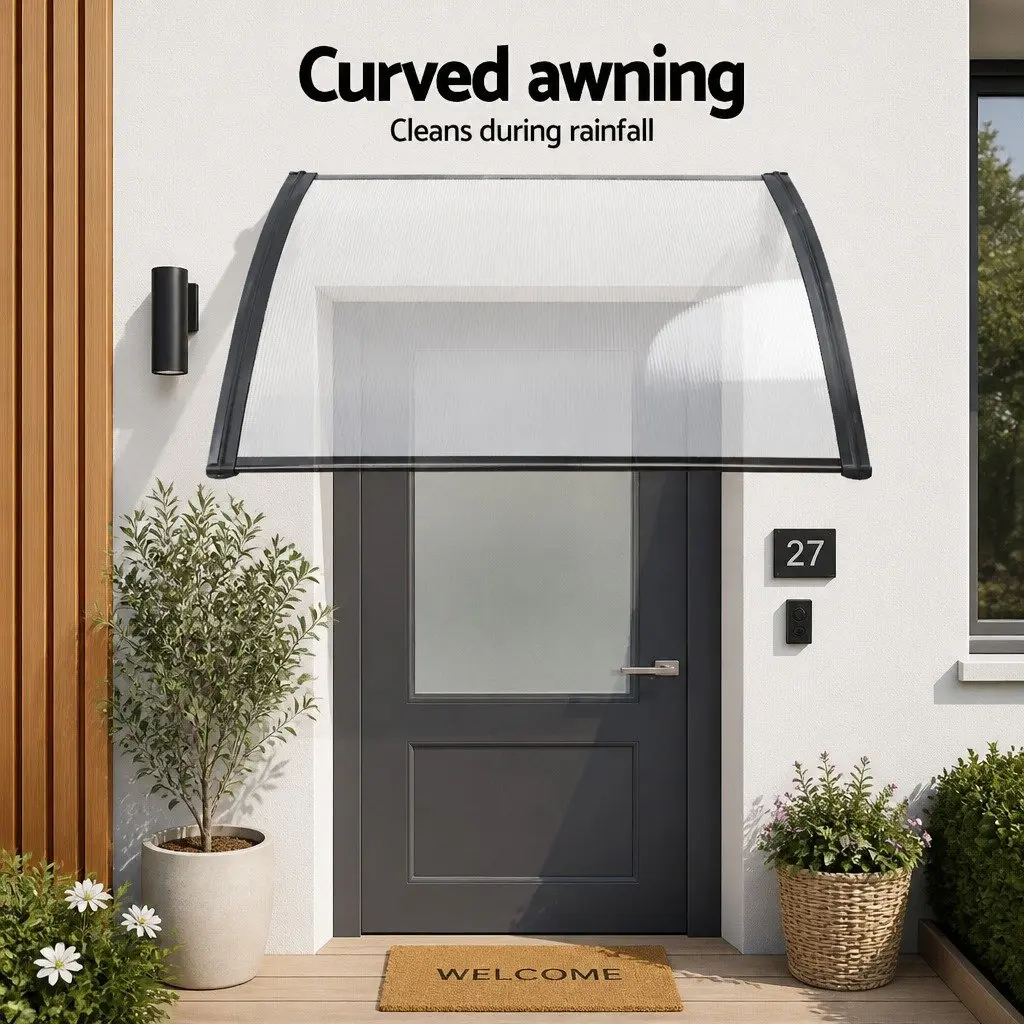 Window Door Awning Outdoor Canopy Shade Cover 1m x 1.5m