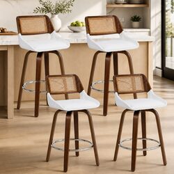 Bar Stools Set: 60cm Seat Height, Plywood and PE