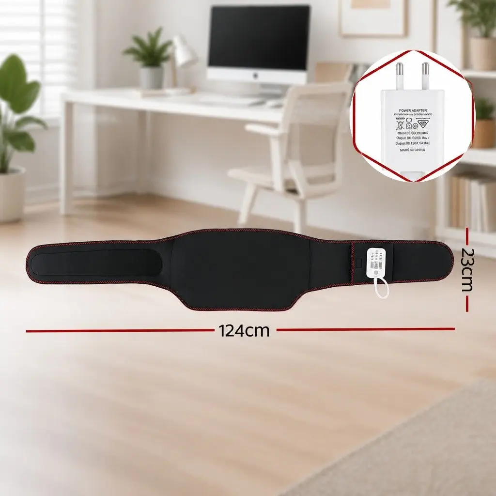 Lumbar Support Belt for Back Pain Relief with Airbag Traction Vibration and Heat 124cm