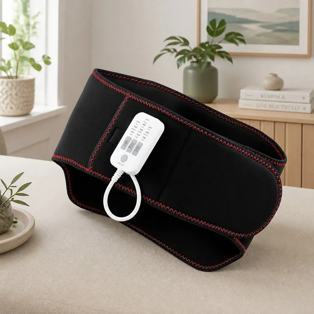 Lumbar Support Belt for Back Pain Relief with Airbag Traction Vibration and Heat 124cm