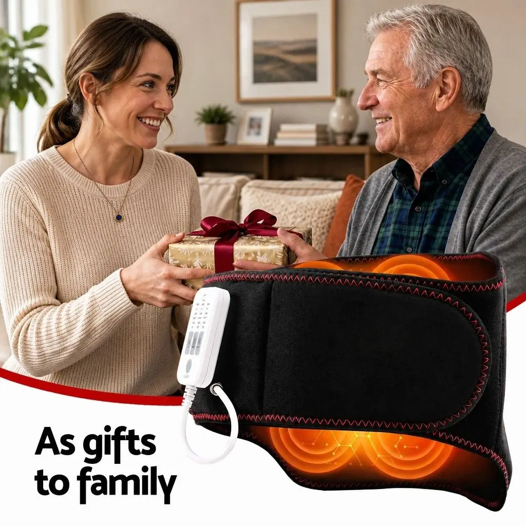 Lumbar Support Belt for Back Pain Relief with Airbag Traction Vibration and Heat 124cm