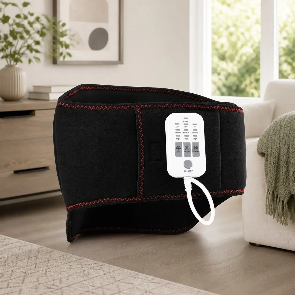 Lumbar Support Belt for Back Pain Relief with Airbag Traction Vibration and Heat 124cm