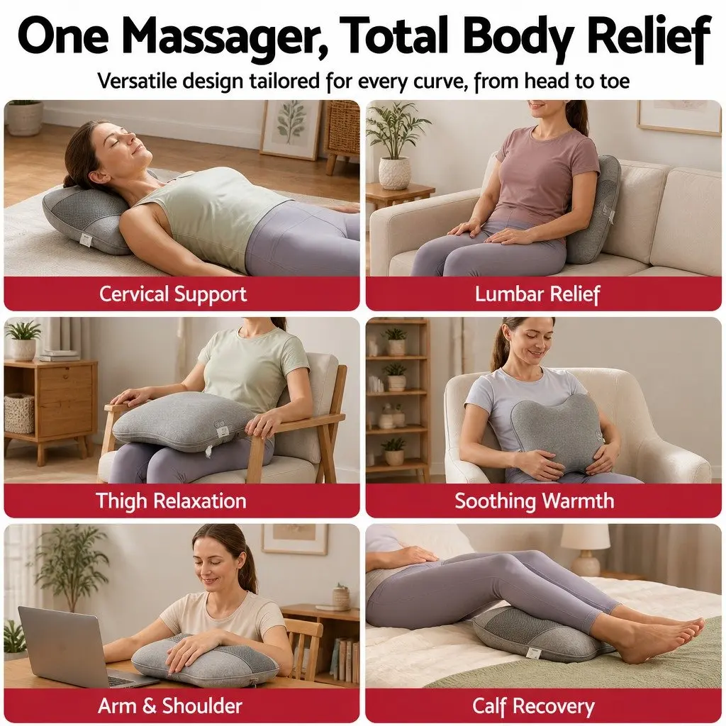 USB Neck and Back Massage Pillow