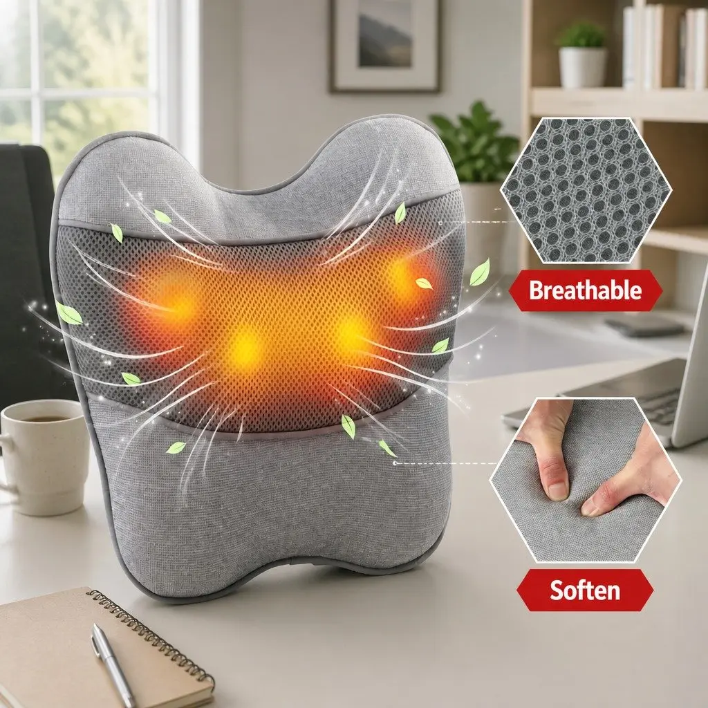 USB Neck and Back Massage Pillow