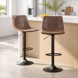 Specifications for 2x Vintage Swivel Bar Stools