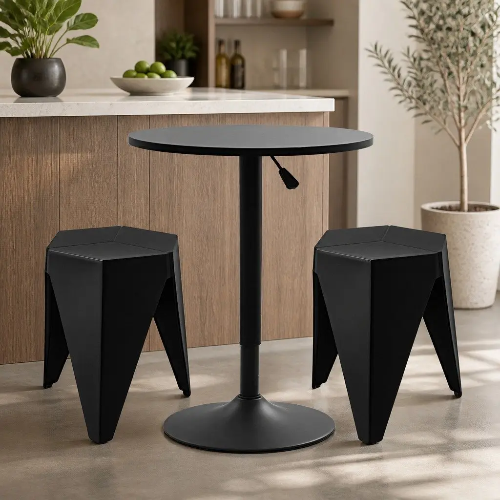 Bar Stools and Table Set 3-Piece