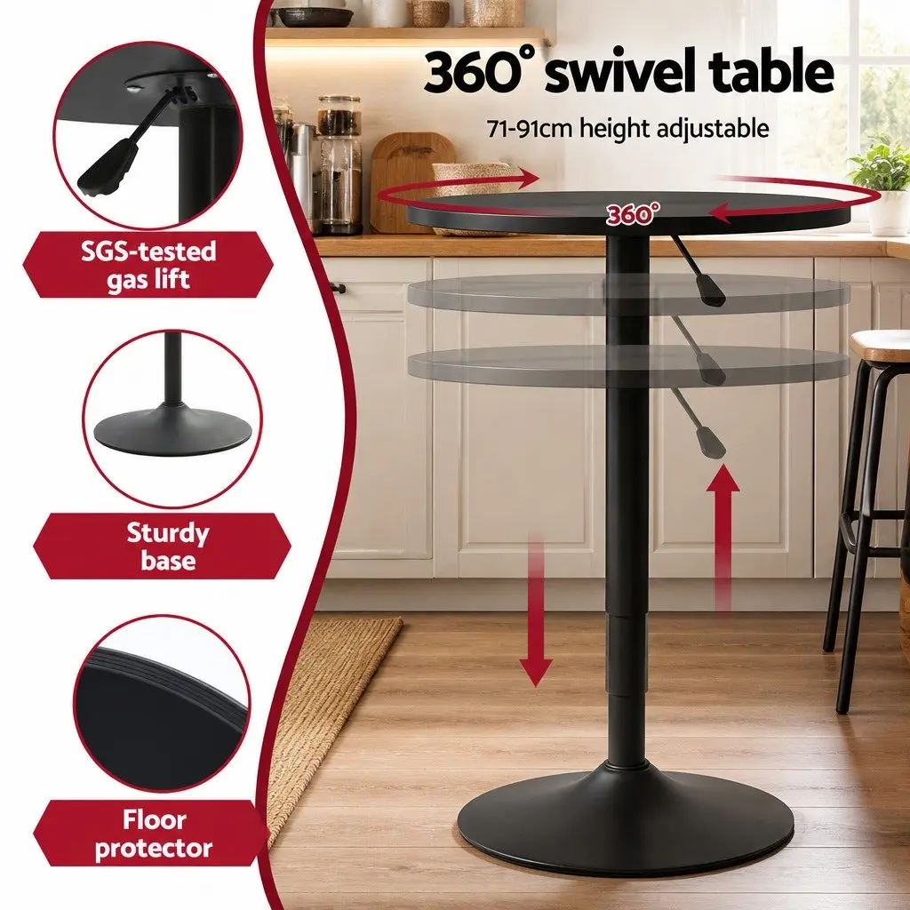 Bar Stools and Table Set 3-Piece