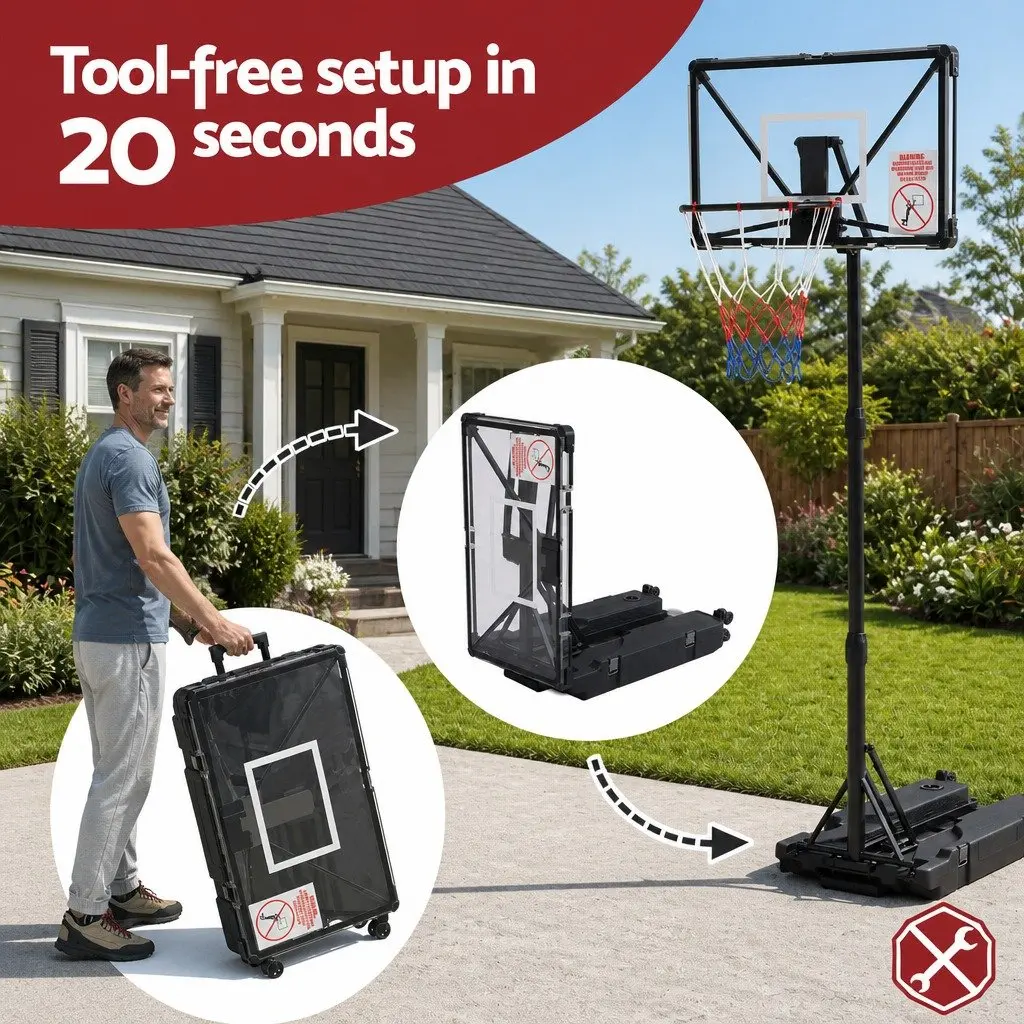 Portable Basketball Hoop System