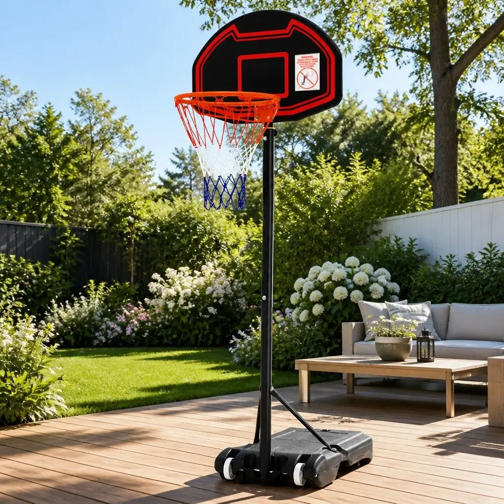 Basketball Hoop System Adjustable Height 1.6M-2.1M