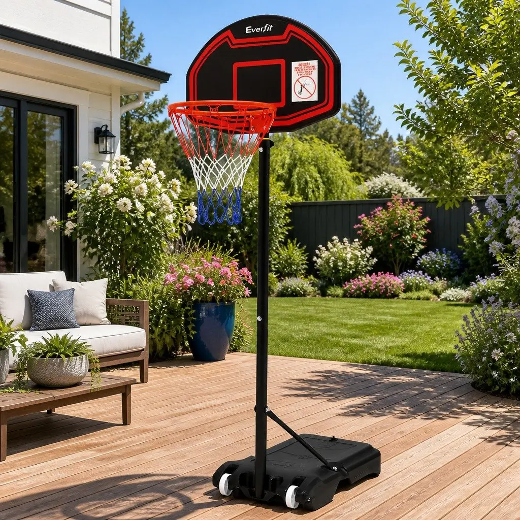 Basketball Hoop Stand System Adjustable Height 1.6M to 2.1M Portable for Kids Youth Outdoor