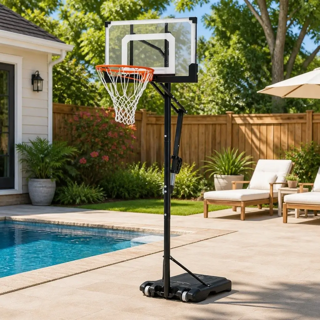 Adjustable Portable Basketball Goal System
