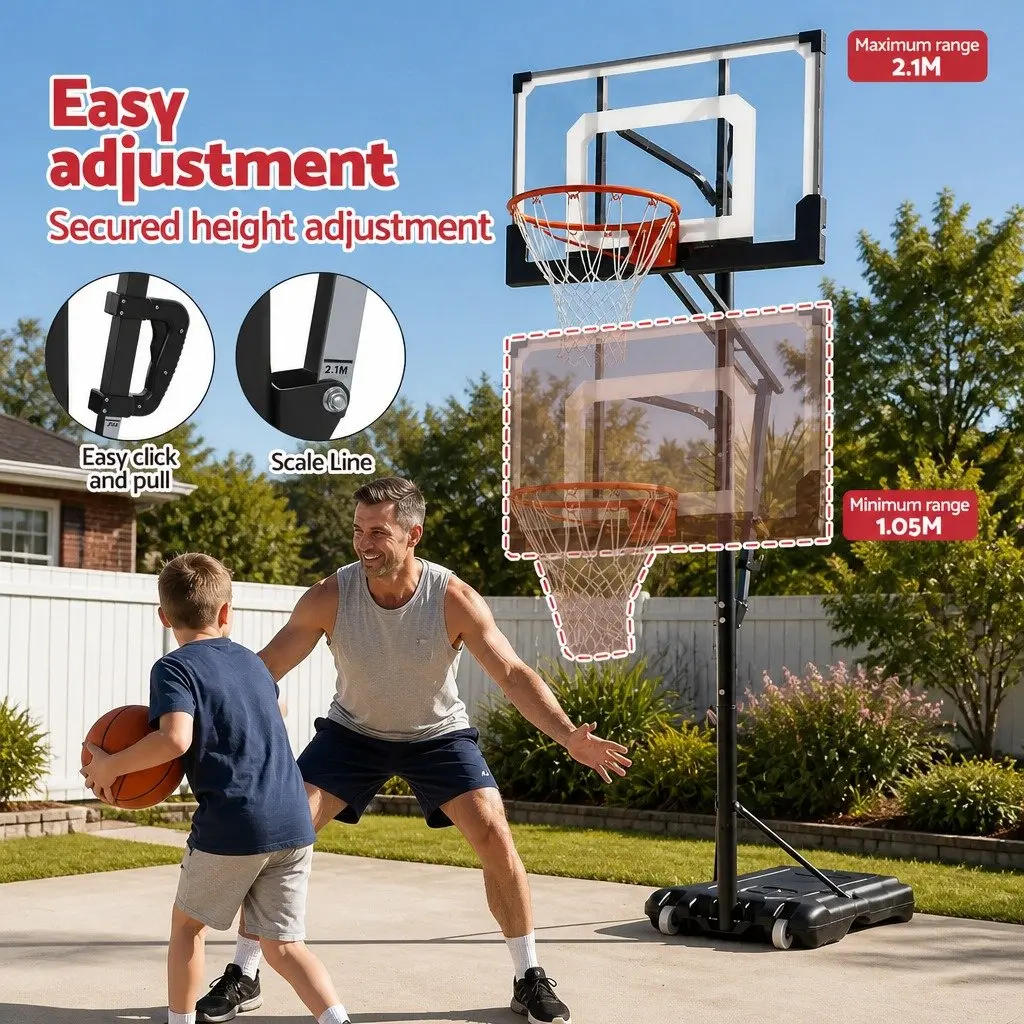 Adjustable Portable Basketball Goal System