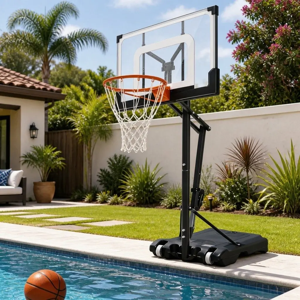 Adjustable Portable Basketball Goal System