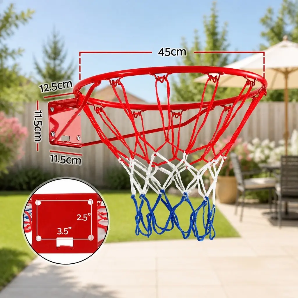 Outdoor Basketball Hoop with 45cm Rim