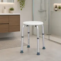 Adjustable Shower Chair Specifications: 35.5-53cm Height Range