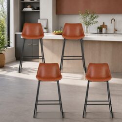 Bar Stools Set of 4 - Dimensions 49cm W x 49cm D