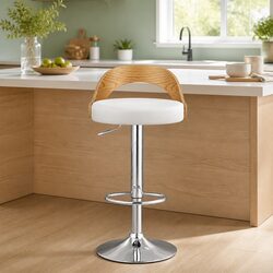 Specifications of Adjustable Bar Stools with Chrome Base Set of 2