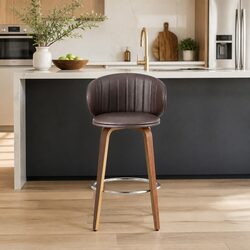 4 Bar Stools with Padded Seats and Dimensions for Comfort