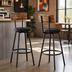 Industrial Bar Stools Set of 2: Specs & Features Overview