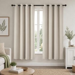 Blockout Curtains Specifications: 132x160cm Beige Panels