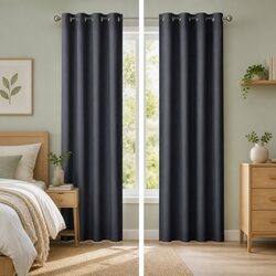 Specifications of Charcoal Blockout Eyelet Curtains 140x230cm