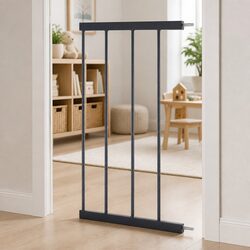 Steel Pressure-Mounted Baby Gate with 76cm Height 30cm