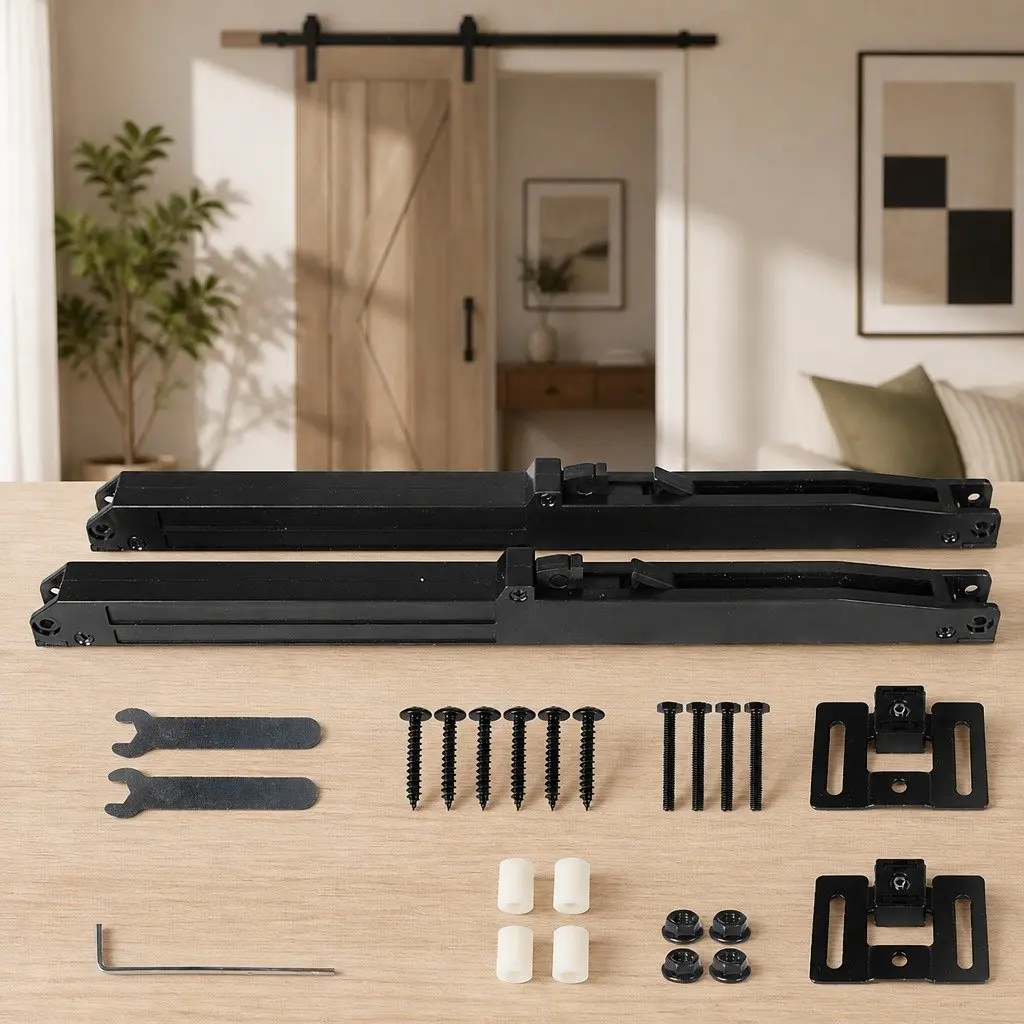 Barn Door Damper Quieter Sliding Hardware Kit Smooth Gentle Action Noise Reducer
