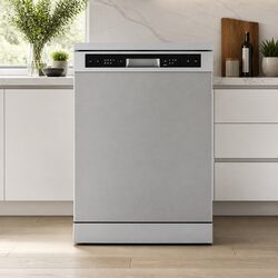 Freestanding Dishwasher 60cm 14 Place Settings Silver Stainless Steel Tub