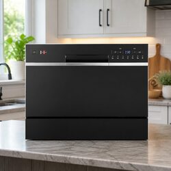 Specifications of Black Compact Benchtop Dishwasher