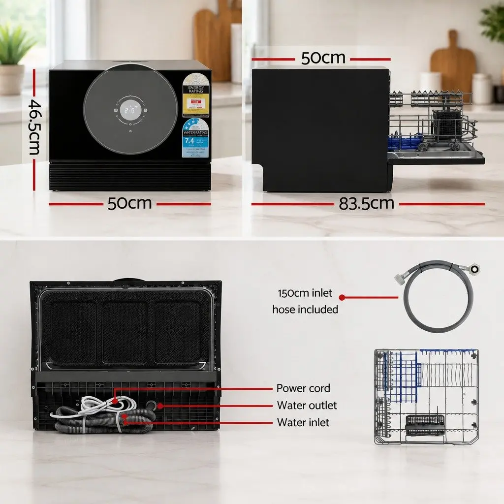 6 Place Setting Benchtop Dishwasher