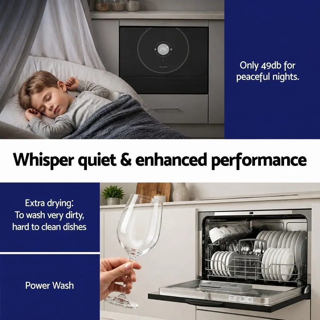 6 Place Setting Benchtop Dishwasher